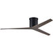 Atlas Eliza-H 56 inch Matte Black with Gray Ash Blades Ceiling Mount Paddle Fan, Atlas