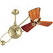 Matthews-Gerbar Brisa 2000 40 inch Polished Brass with Mahogany Blades Ceiling Fan, Matthews-Gerbar
