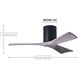 Atlas Irene-3H 42 inch Polished Chrome with Gray Ash Blades Ceiling Fan
