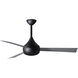 Atlas Donaire 52 inch Matte Black with Silver Blades Indoor/Outdoor Ceiling Fan, 316 Marine Grade Stainless Steel