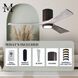Atlas Irene-3HLK 52 inch Textured Bronze with Barnwood Tone Blades Ceiling Mount Paddle Fan in Barn Wood, Flush Mounted