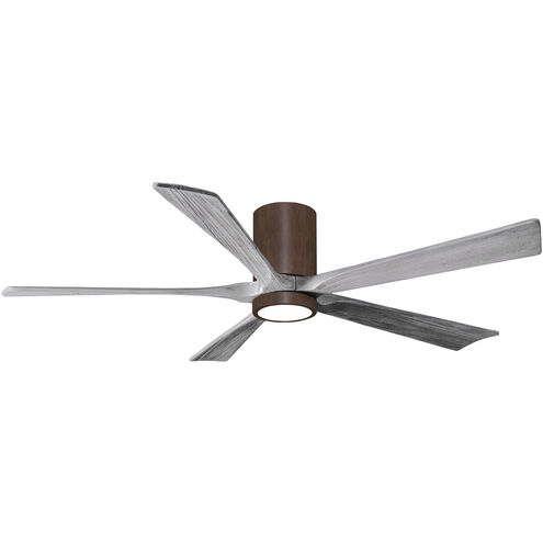 Atlas Irene-5HLK 60 inch Walnut Tone with Barnwood Tone Blades Ceiling Mount Paddle Fan in Barn Wood, Flush Mounted