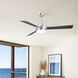 Atlas Donaire 52 inch Brushed Stainless with Brushed Bronze Blades Paddle Fan, Coastal Wet Rated