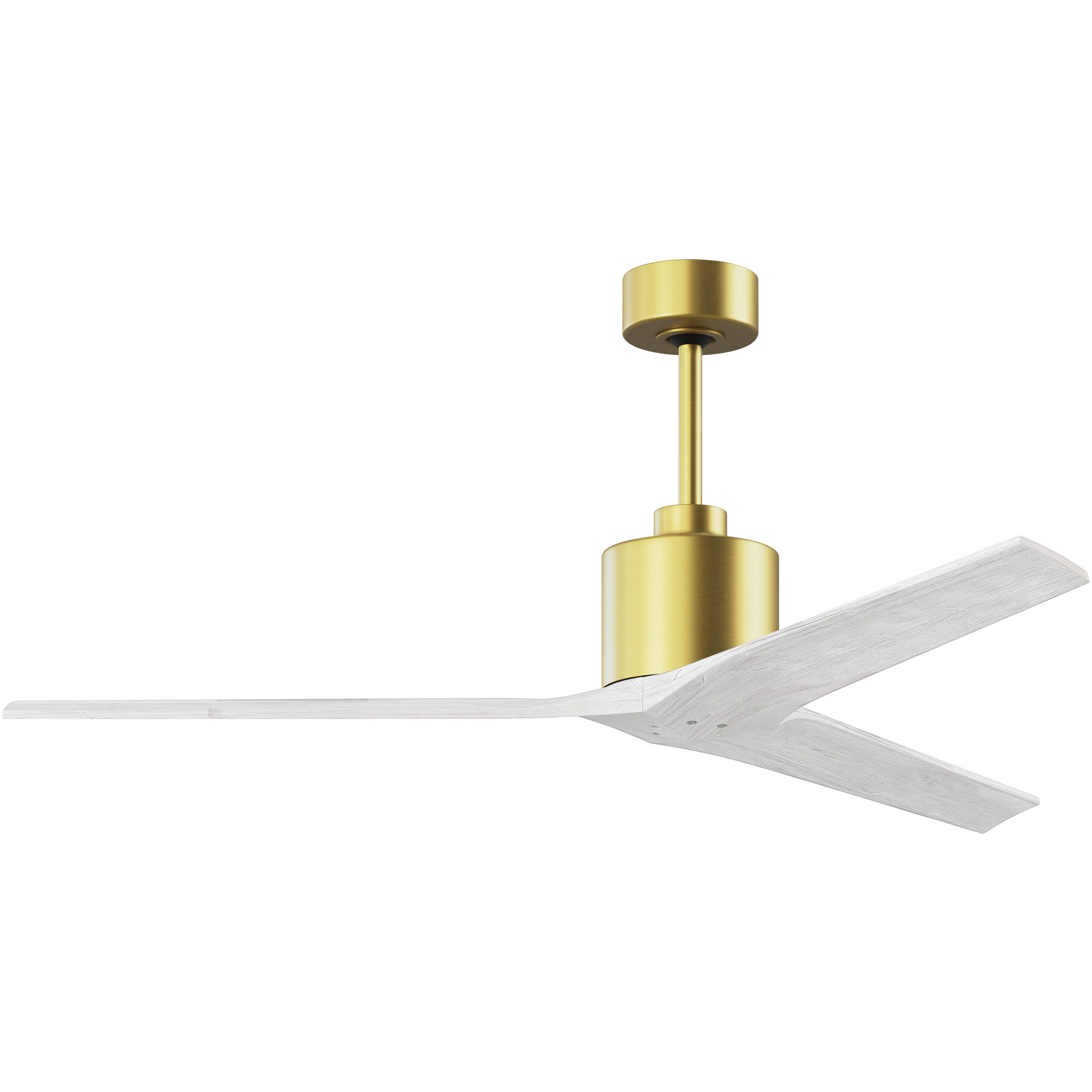 Atlas Mollywood 60 inch Brushed Brass with Matte White Blades Ceiling Fan
