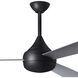 Atlas Donaire 52 inch Matte Black with Silver Blades Indoor/Outdoor Ceiling Fan, 316 Marine Grade Stainless Steel