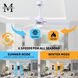 Atlas Alessandra-LK 56 inch Matte White Indoor/Outdoor Ceiling Fan