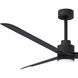 Atlas Alessandra-LK 56 inch Matte Black Indoor/Outdoor Ceiling Fan