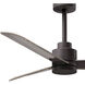 Atlas Alessandra 42 inch Textured Bronze with Gray Ash Blades Indoor/Outdoor Ceiling Fan