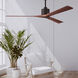 Atlas Nan XL 72 inch Textured Bronze with Walnut Blades Ceiling Fan