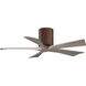 Atlas Irene-5H 42 inch Walnut with Gray Ash Blades Indoor/Outdoor Ceiling Fan