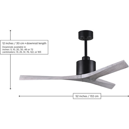 Atlas Mollywood 52 inch Textured Bronze with Matte White Blades Ceiling Fan, Atlas