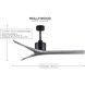 Atlas Mollywood 60 inch Matte Black with Barn Wood Tone Blades Ceiling Fan, Atlas