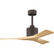 Atlas Nan 42 inch Textured Bronze with Light Maple Tone Blades Ceiling Fan