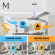 Atlas Nan 42 inch Matte White with Barnwood Tone Blades Ceiling Fan in Barn Wood