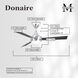 Atlas Donaire 52 inch Brushed Stainless with Brushed Bronze Blades Paddle Fan, Coastal Wet Rated