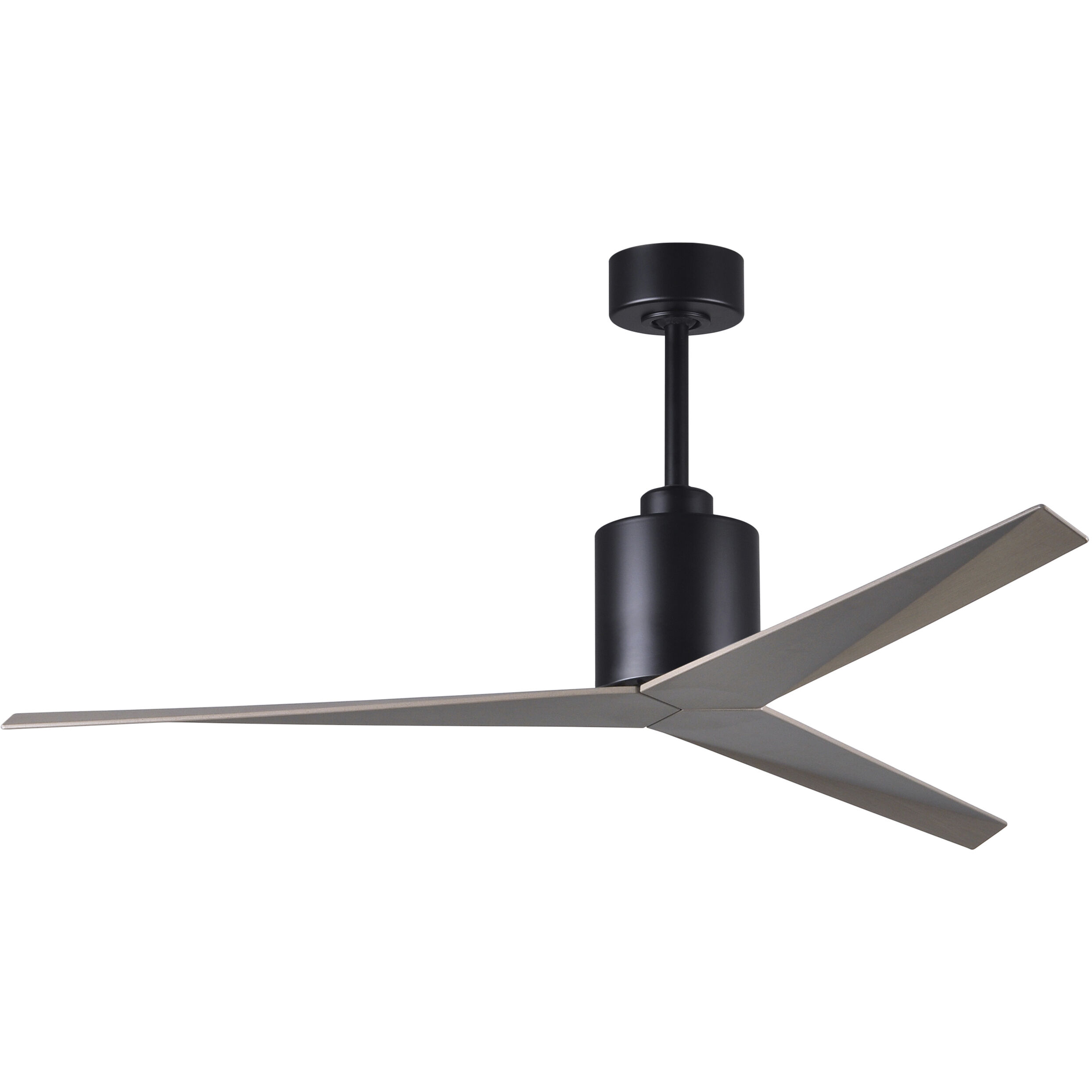 Atlas Eliza 56 inch Matte Black with Gray Ash Tone Blades Ceiling Fan, Paddle Fan