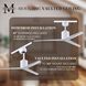 Atlas Eliza 56 inch Gloss White Ceiling Fan, Paddle Fan