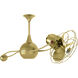 Matthews-Gerbar Brisa 2000 39 inch Brushed Brass Ceiling Fan, Matthews-Gerbar