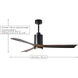 Atlas Patricia-3 60 inch Gloss White with Walnut Tone Blades Ceiling Fan, Atlas