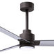 Atlas Alessandra-LK 56 inch Textured Bronze with Brushed Nickel Blades Indoor/Outdoor Ceiling Fan