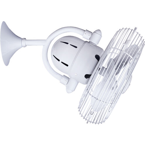 Atlas Kaye 17 inch Gloss White Wall/Ceiling Fan
