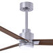 Atlas Alessandra-LK 56 inch Brushed Nickel with Walnut Blades Indoor/Outdoor Ceiling Fan