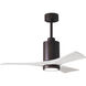 Atlas Patricia-3 42 inch Textured Bronze with Matte White Blades Ceiling Fan, Atlas