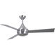 Atlas Donaire 52 inch Brushed Stainless with Silver Blades Indoor/Outdoor Ceiling Fan, 316 Marine Grade Stainless Steel