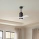 Atlas Patricia-3 42 inch Textured Bronze with Matte White Blades Ceiling Fan, Atlas