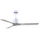 Atlas Nan 60 inch Matte White with Barn Wood tone Blades Ceiling Fan