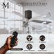 Atlas Irene-5H 52 inch Textured Bronze with Barnwood Tone Blades Ceiling Mount Paddle Fan in Barn Wood, Flush Mounted
