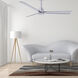 Atlas Alessandra 42 inch Brushed Nickel Indoor/Outdoor Ceiling Fan