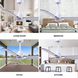 Atlas Alessandra 42 inch Matte White with Brushed Nickel Blades Indoor/Outdoor Ceiling Fan