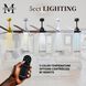 Atlas Alessandra-LK 56 inch Matte Black Indoor/Outdoor Ceiling Fan