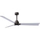 Atlas Alessandra-LK 56 inch Textured Bronze with Brushed Nickel Blades Indoor/Outdoor Ceiling Fan