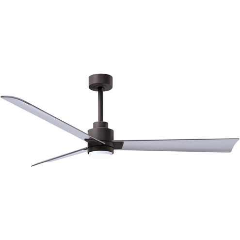 Atlas Alessandra-LK 56 inch Textured Bronze with Brushed Nickel Blades Indoor/Outdoor Ceiling Fan