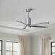 Atlas Patricia-5 60 inch Brushed Nickel with Barn Wood Tone Blades Ceiling Fan, Atlas