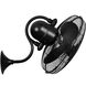 Atlas Laura 19.5 inch Matte Black Wall Fan, Atlas