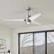 Atlas Super Janet 60 inch Brushed Nickel with Matte White Blades Ceiling Fan