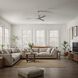 Atlas Molly 56 inch Brushed Nickel with Old Oak Tone Blades Ceiling Fan