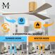 Atlas Irene-3H 52 inch Gray Ash with Light Maple Blades Ceiling Fan