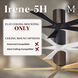 Atlas Irene-5H 42 inch Barn Wood Tone with Matte White Blades Flush Mount Paddle Fan