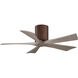 Atlas Irene-5H 42 inch Walnut with Gray Ash Blades Indoor/Outdoor Ceiling Fan