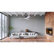 Atlas Irene-3 42 inch Textured Bronze with Matte White Blades Ceiling Fan, Atlas