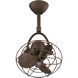 Atlas Diane 13 inch Textured Bronze Oscillating Directional Ceiling Fan, Atlas