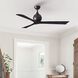 Atlas Irene-3 60 inch Textured Bronze with Matte Black Blades Paddle Fan, Atlas