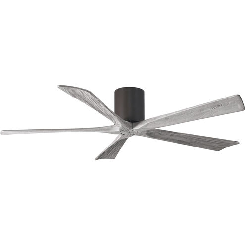 Atlas Irene-5H 60 inch Textured Bronze with Barnwood Tone Blades Ceiling Mount Paddle Fan in Barn Wood, Flush Mounted