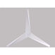 Atlas Eliza 56 inch Gloss White Ceiling Fan, Paddle Fan