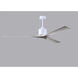 Atlas Nan XL 72 inch Matte White with Barnwood Tone Blades Ceiling Fan in Barn Wood