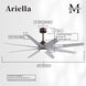 Atlas Ariella-LK 64 inch Textured Bronze with Barn Wood Tone Blades Ceiling Fan